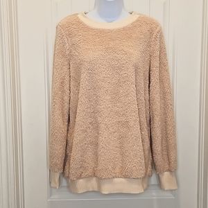 *NWOT* Doe & Rae Teddy Bear Fuzzy Pullover Top